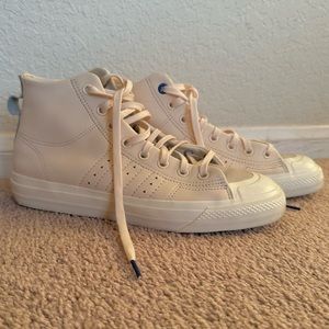 Adidas leather high tops!